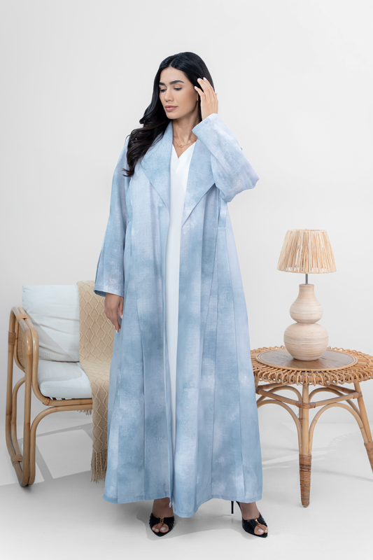 Blue mirage abaya