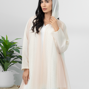 Diamond mist abaya