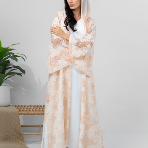 Sunset lace abaya