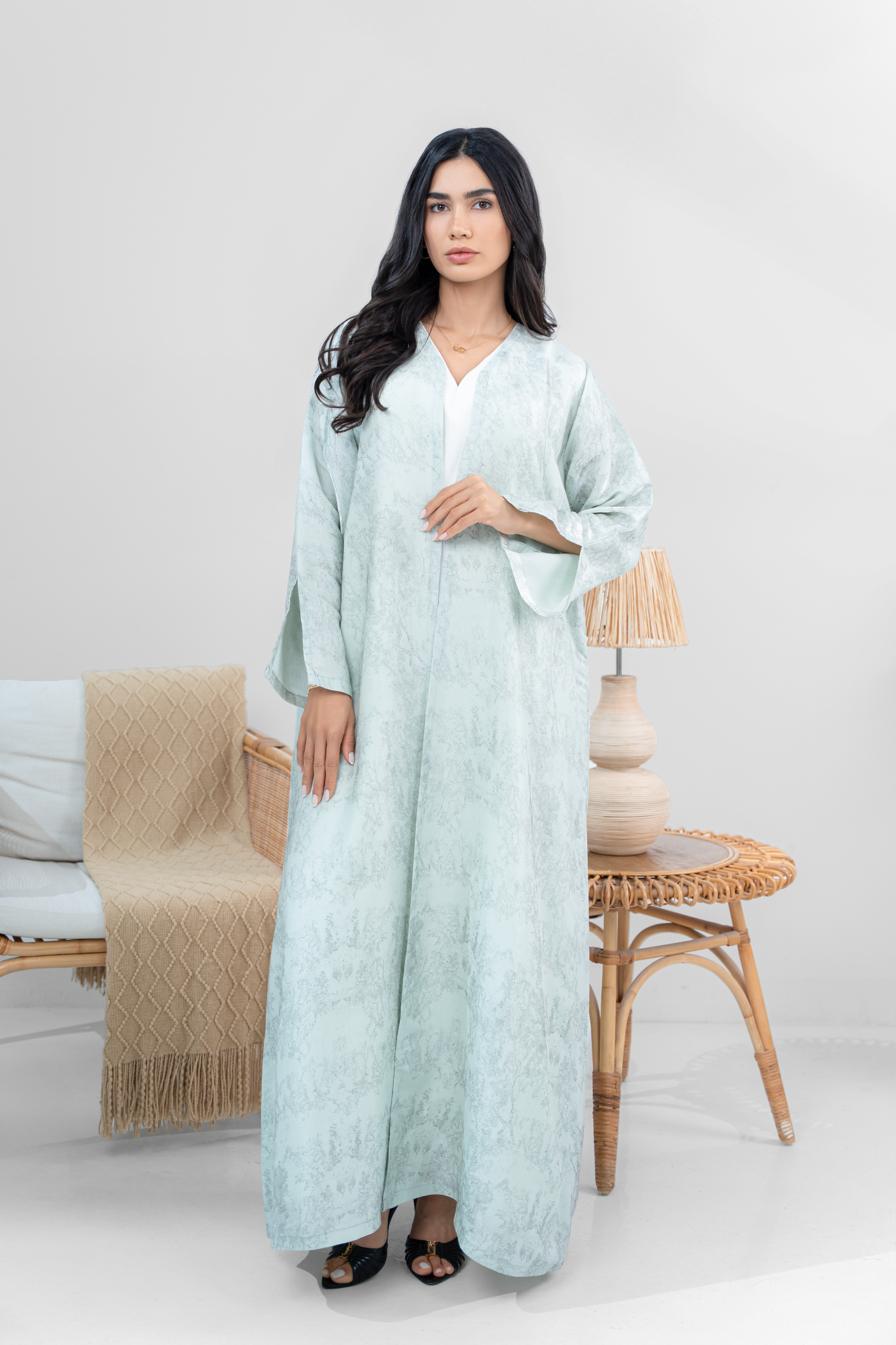 Ocean mist abaya