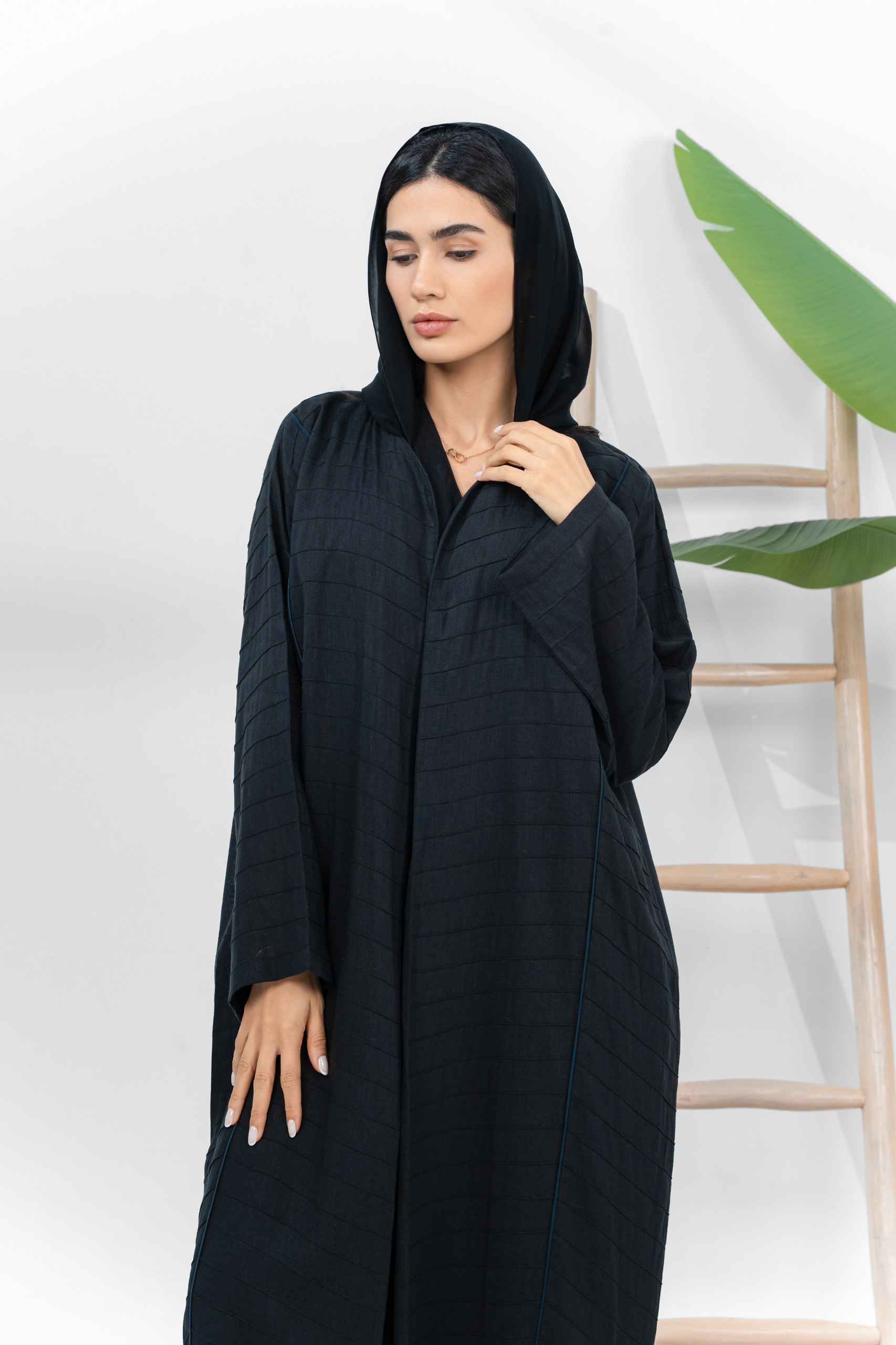 Noir majesty abaya
