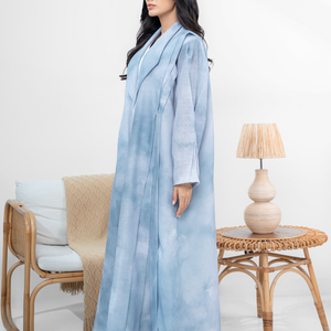 Blue mirage abaya