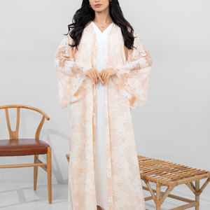 Sunset lace abaya